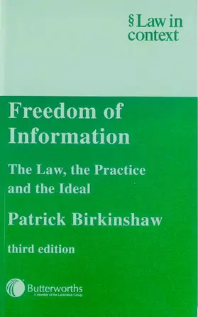Birkinshaw |  Freedom of Information | Buch |  Sack Fachmedien