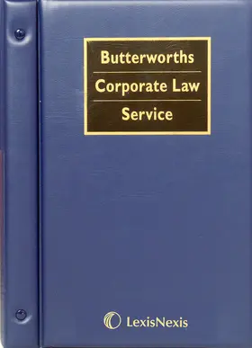 Marshall / Mather / Morris |  Butterworths Corporate Law Service | Loseblattwerk |  Sack Fachmedien