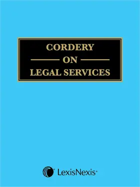  Cordery on Legal Services | Loseblattwerk |  Sack Fachmedien