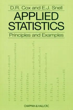 Cox |  Applied Statistics - Principles and Examples | Buch |  Sack Fachmedien