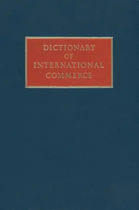 Miller |  Dictionary of International Commerce | Buch |  Sack Fachmedien