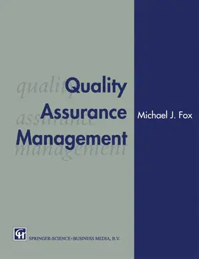 Fox |  Quality Assurance Management | Buch |  Sack Fachmedien