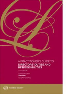 Boxell / Hale / Slynn |  A Practitioner's Guide to Directors' Duties and Responsibilities | Buch |  Sack Fachmedien