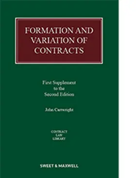 Cartwright |  Formation and Variation of Contracts | Buch |  Sack Fachmedien
