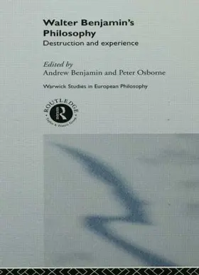 Benjamin / Osborne |  Walter Benjamin's Philosophy | Buch |  Sack Fachmedien