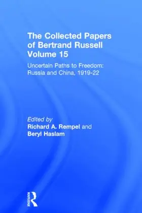 Haslam / Rempel |  The Collected Papers of Bertrand Russell, Volume 15 | Buch |  Sack Fachmedien