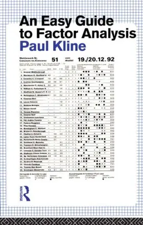 Kline |  An Easy Guide to Factor Analysis | Buch |  Sack Fachmedien