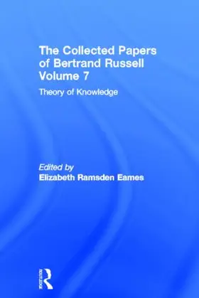 Eames |  The Collected Papers of Bertrand Russell, Volume 7 | Buch |  Sack Fachmedien