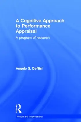 DeNisi |  A Cognitive Approach to Performance Appraisal | Buch |  Sack Fachmedien