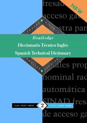 Boud / López |  Routledge Spanish Technical Dictionary Diccionario tecnico ingles | Buch |  Sack Fachmedien