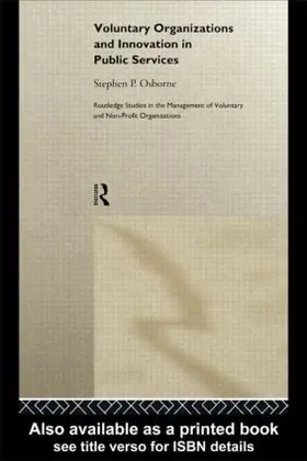 Osborne |  Voluntary Organizations and Innovation in Public Services | Buch |  Sack Fachmedien