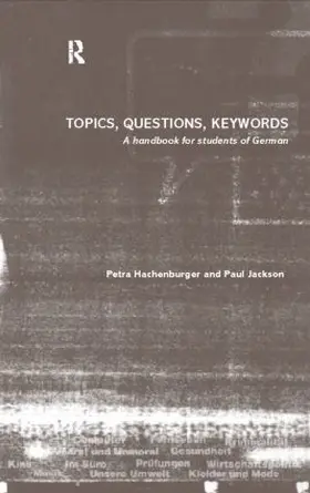 Hachenburger / Jackson | Topics, Questions, Key Words | Buch | 978-0-415-19405-1 | www2.sack.de
