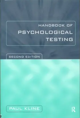 Kline |  Handbook of Psychological Testing | Buch |  Sack Fachmedien