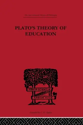 Lodge |  Plato's Theory of Education | Buch |  Sack Fachmedien