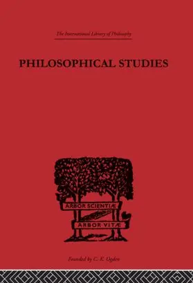 Moore | Philosophical Studies | Buch | 978-0-415-22540-3 | sack.de