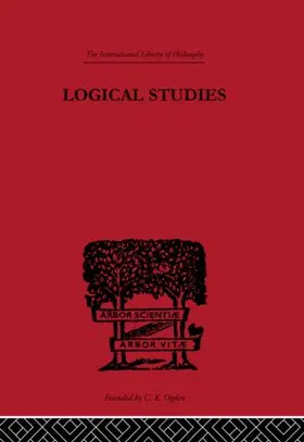 Von Wright |  Logical Studies | Buch |  Sack Fachmedien