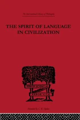 Vossler |  The Spirit of Language in Civilization | Buch |  Sack Fachmedien
