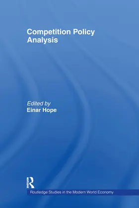 Hope |  Competition Policy Analysis | Buch |  Sack Fachmedien