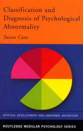 Cave |  Classification and Diagnosis of Psychological Abnormality | Buch |  Sack Fachmedien