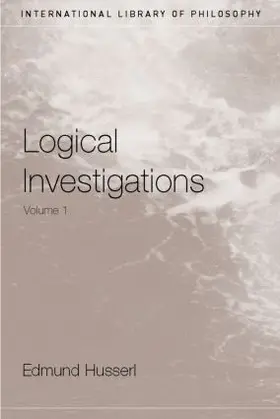 Husserl / Moran |  Logical Investigations Volume 1 | Buch |  Sack Fachmedien