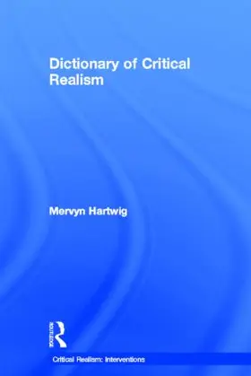 Hartwig |  Dictionary of Critical Realism | Buch |  Sack Fachmedien