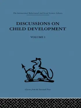 Inhelder / Tanner |  Discussions on Child Development | Buch |  Sack Fachmedien