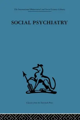Jones |  Social Psychiatry | Buch |  Sack Fachmedien