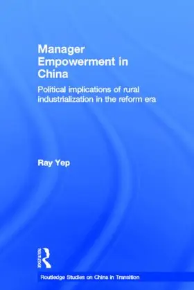 Yep |  Manager Empowerment in China | Buch |  Sack Fachmedien