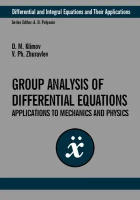 Klimov / Zhuravlev |  Group-Theoretic Methods in Mechanics and Applied Mathematics | Buch |  Sack Fachmedien