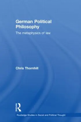 Thornhill |  German Political Philosophy | Buch |  Sack Fachmedien