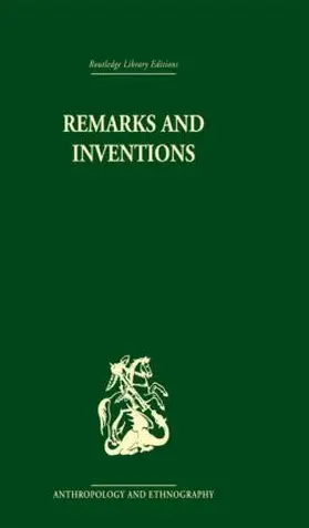 Needham |  Remarks and Inventions | Buch |  Sack Fachmedien
