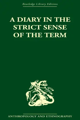 Malinowski |  A Diary in the Strictest Sense of the Term | Buch |  Sack Fachmedien