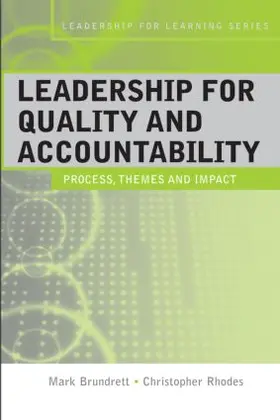 Brundrett / Rhodes |  Leadership for Quality and Accountability in Education | Buch |  Sack Fachmedien
