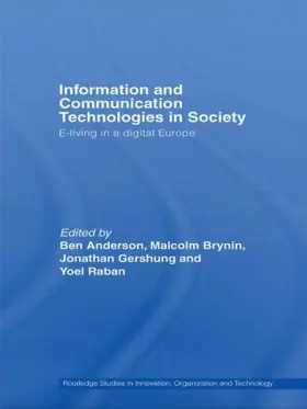 Anderson / Brynin / Raban |  Information and Communications Technologies in Society | Buch |  Sack Fachmedien