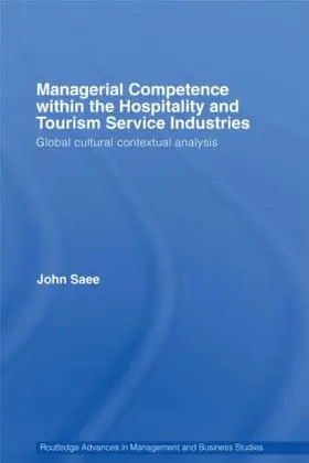 Saee |  Managerial Competence Within the Tourism and Hospitality Service Industries | Buch |  Sack Fachmedien