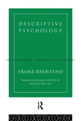 Brentano |  Descriptive Psychology | Buch |  Sack Fachmedien