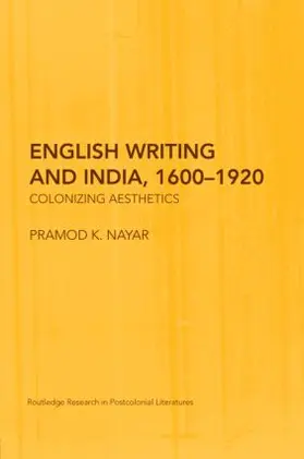 K. Nayar |  English Writing and India, 1600-1920 | Buch |  Sack Fachmedien