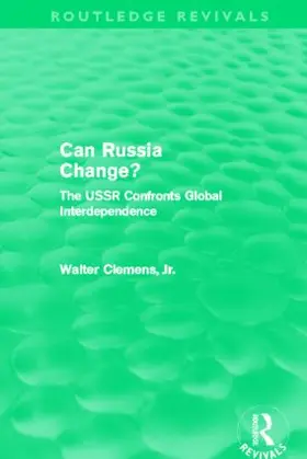 Clemens |  Can Russia Change? | Buch |  Sack Fachmedien