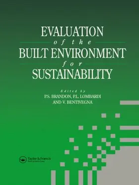 Bentivegna / Brandon / Lombardi |  Evaluation of the Built Environment for Sustainability | Buch |  Sack Fachmedien