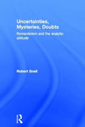 Snell |  Uncertainties, Mysteries, Doubts | Buch |  Sack Fachmedien