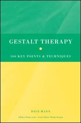 Mann |  Gestalt Therapy | Buch |  Sack Fachmedien