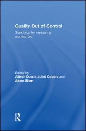 Dutoit / Odgers / Sharr |  Quality Out of Control | Buch |  Sack Fachmedien