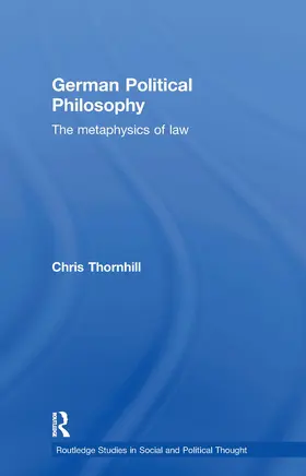 Thornhill |  German Political Philosophy | Buch |  Sack Fachmedien