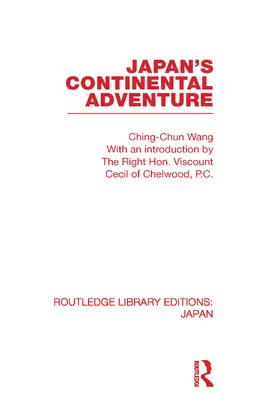 Wang |  Japan's Continental Adventure | Buch |  Sack Fachmedien