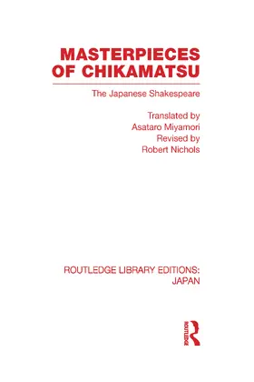 Nichols |  Masterpieces of Chikamatsu | Buch |  Sack Fachmedien