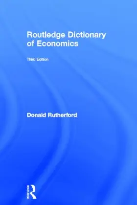 Rutherford |  Routledge Dictionary of Economics | Buch |  Sack Fachmedien