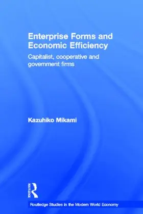Mikami |  Enterprise Forms and Economic Efficiency | Buch |  Sack Fachmedien