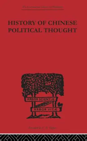 Chi-Chao |  History of Chinese Political Thought | Buch |  Sack Fachmedien