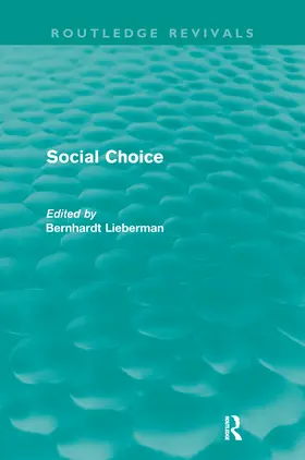 Liebermann |  Social Choice (Routledge Revivals) | Buch |  Sack Fachmedien