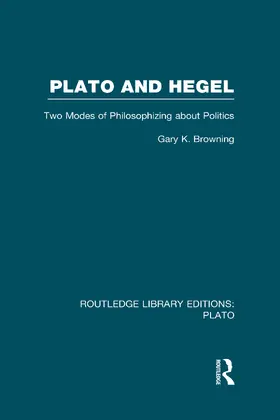 Browning |  Plato and Hegel (RLE: Plato) | Buch |  Sack Fachmedien